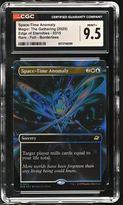 SPACE-TIME ANOMALY Edge of Eternities Borderless Foil CGC 9.5