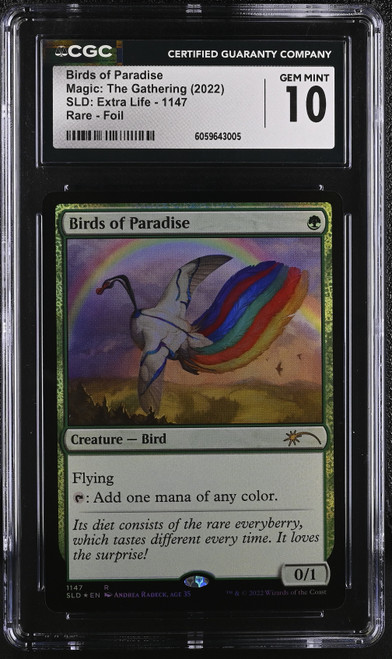 BIRDS OF PARADISE SLD: Extra Life 2022 Foil  CGC 10
