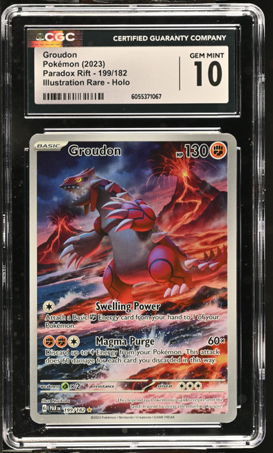 GROUDON Paradox Rift Illustration Rare CGC 10