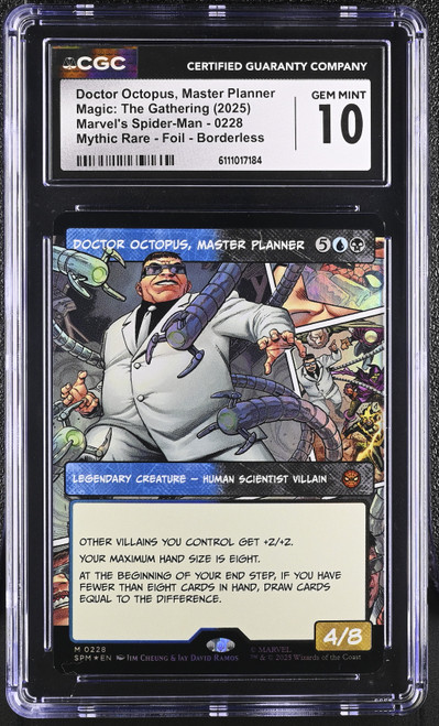 DOCTOR OCTOPUS, MASTER PLANNER Marvel's Spider-Man Borderless Foil CGC 10