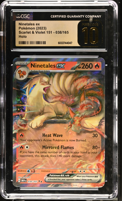 NINETALES EX 151 Holo CGC 10