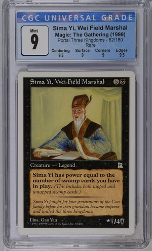 SIMA YI, WEI FIELD MARSHAL Portal Three Kingdoms CGC 9 Q++