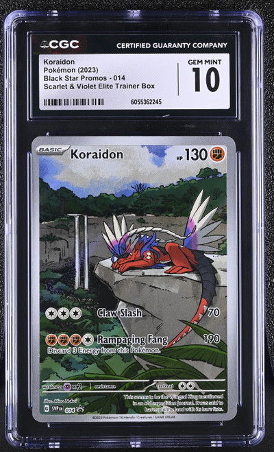 KORAIDON Scarlet & Violet Black Star Promos Holo CGC 10