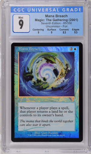 MANA BREACH 7th Edition Foil U CGC 9 #3847155155