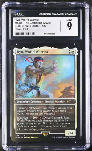 RYU, WORLD WARRIOR SLD: x Street Fighter Foil CGC 9 - Nostalgium