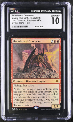 BONEHOARD DRACOSAUR The Lost Caverns of Ixalan Foil CGC 10 - Nostalgium