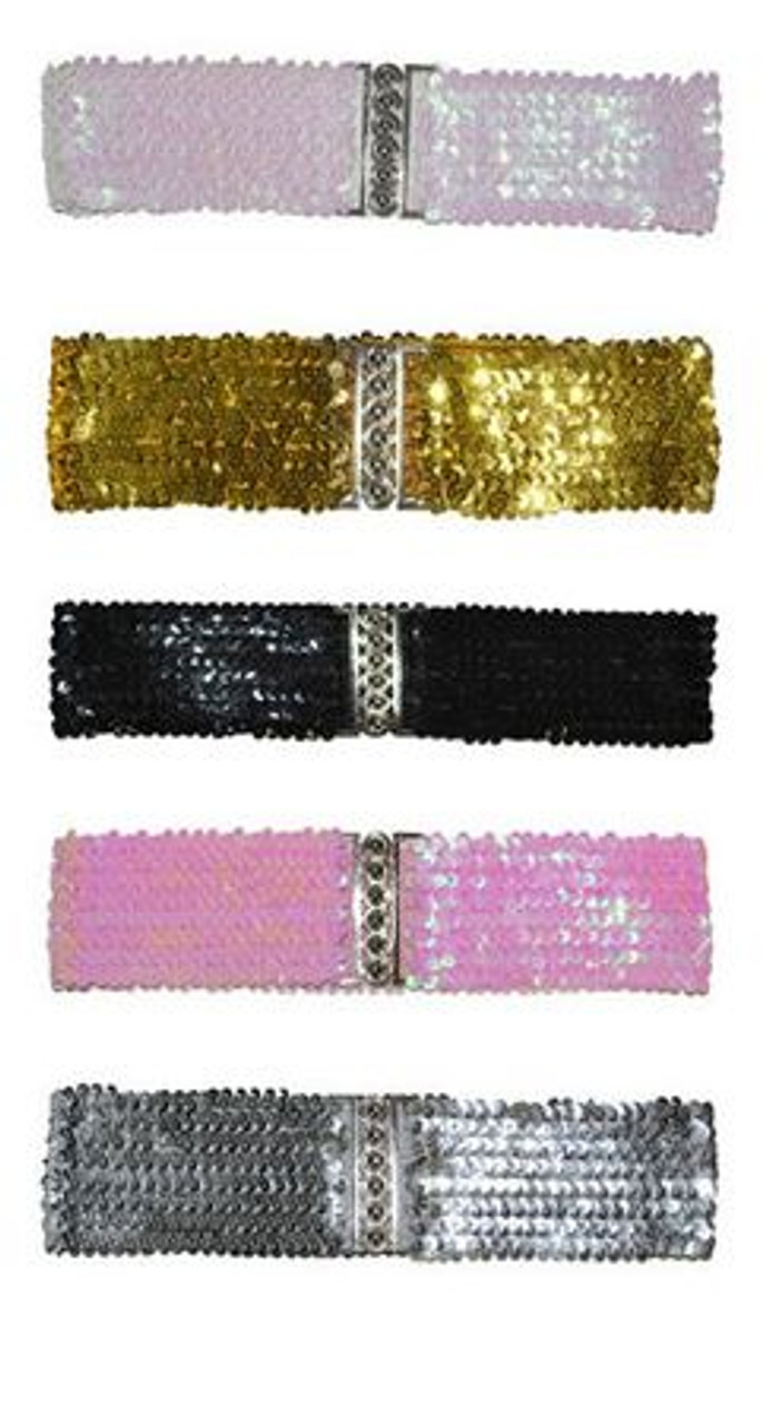 pink sequin belt