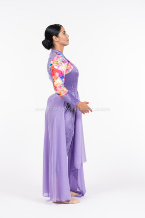 Revival Collection -Elegant Lilac Unitard & Skirt