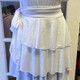 White Wrap Around Skirt with sequin on attached belt