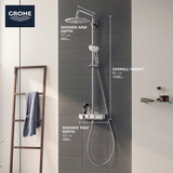 Euphoria smartcontrol thermostatic shower system