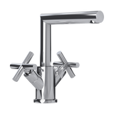 RCA11GCC Gaël Washbasin faucet with cross handles Drain Included
