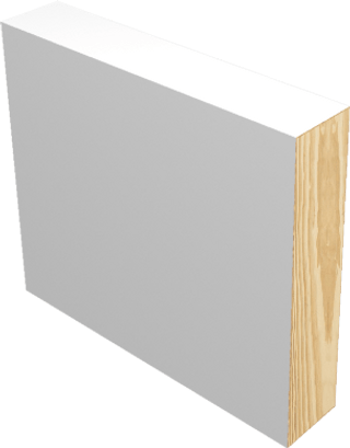 Pine primed molding baseboard deco