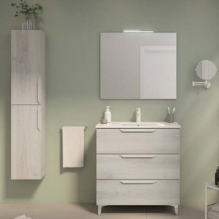 Set  Unit 32" Urban 3Dr Nature White With Slim 32" Ceramic Washbasin