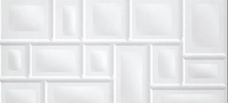 Quiro Relieve Mosaic Blanco 13X24 Modern Look 12.75 Sqft x Box