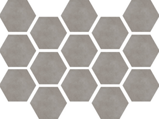 Mosaic Etna Gris Hexagon 10" x 14"