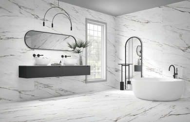 Statuario Plus / Eternal White 40x40 Marble Look Matte 21.52 Sqft x Box