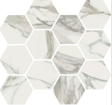 Mosaic Stratus Grigio Natural Hexagon 12" x 14"