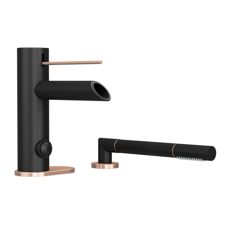 RKR22DBKU Kronos Two-piece bathtub faucet