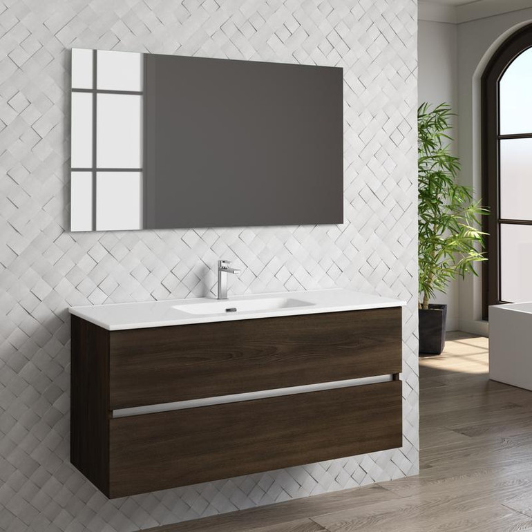 Dax ibiza single vanity cabinet 48 inches wenge w/onix basin