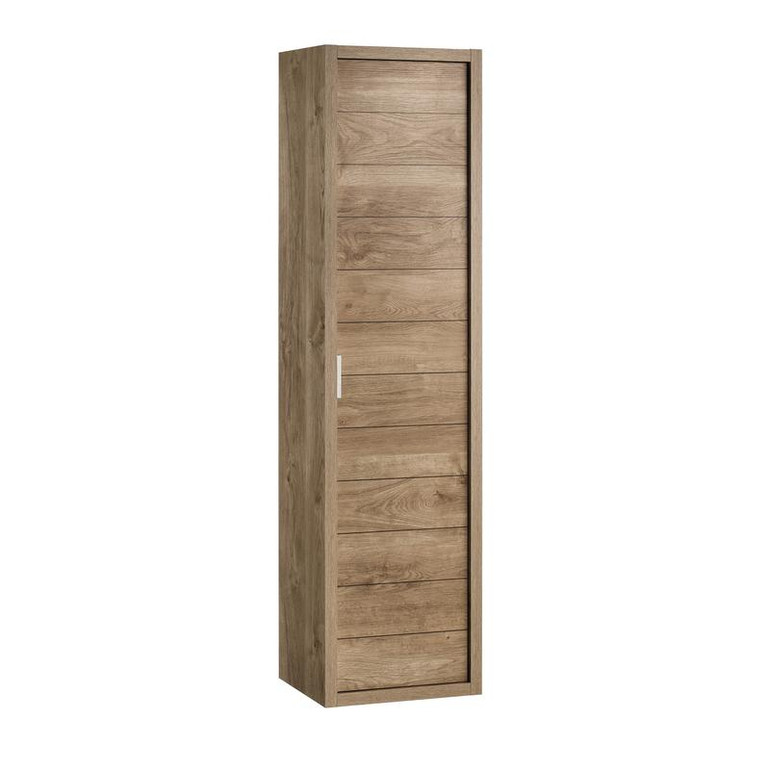 Valenzuela tino reversible tall side cabinet 16 inches 1 reversible door oak