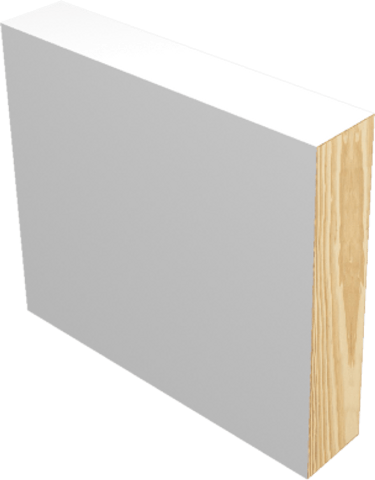 Pine primed molding baseboard deco