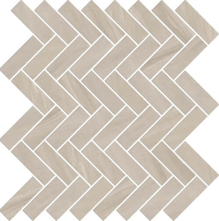 Mosaic Limerock A Herringbone 11" x 13"