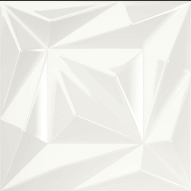 Esenzia White Deco Glossy  6" x 6"