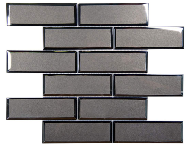 Mirror Linear Charcoal 11.875" x 11.875"