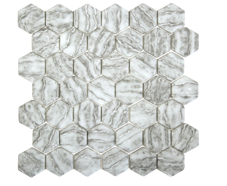 Natural Hexagone Grigio 11.5" x 11.5"