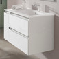 Box vanity 40" 2dwr. col. 01 nieve brillo