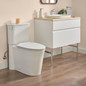 Studio s skirted two-piece 1.28 gpf/4.8 lpf chair height elongated toilet with seat