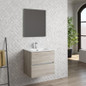 Dax ibiza single vanity cabinet 24 inches pine w/onix basin