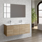 Dax malibu double vanity cabinet 48 in pine w/ onix basin