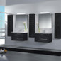 Valenzuela dune single vanity cabinet 32 inches 2 drawers black - ibiza matte ba