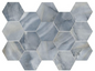 Mosaic Athena Cielo Polished Hexagon 10" x 14"