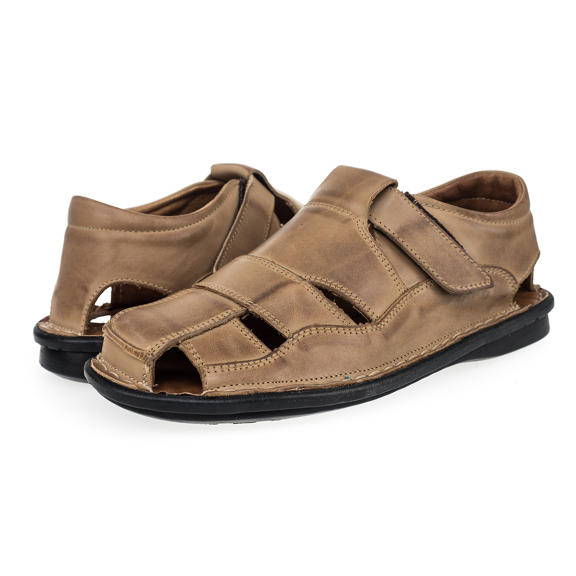 Ks02 Mens Closed Toe Sandals Slipper Leather For The Summer Summer Shoes Ebay