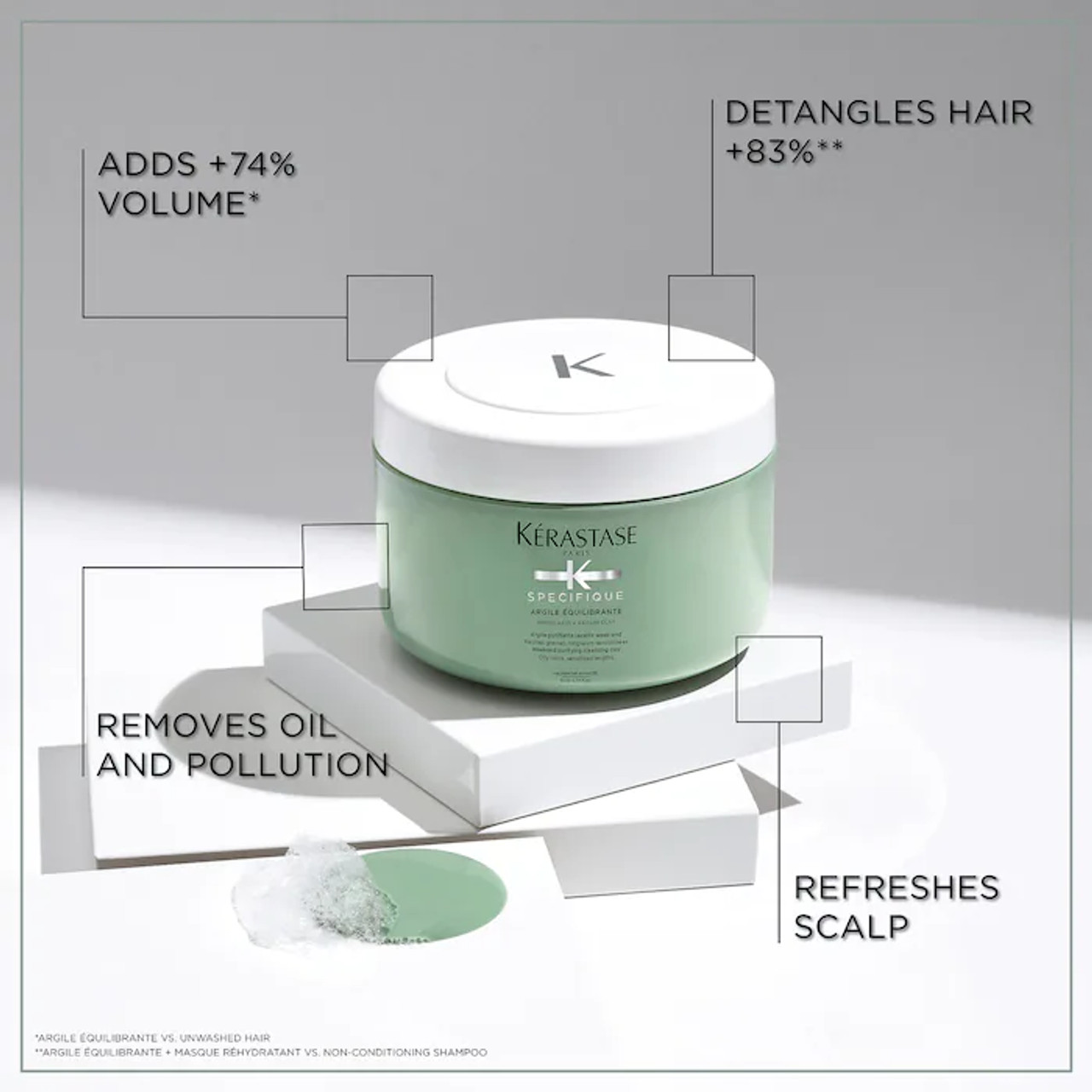 Kérastase Specifique Argile Équilibrante Divalent Purifying Clay Shampoo  for Oily Hair