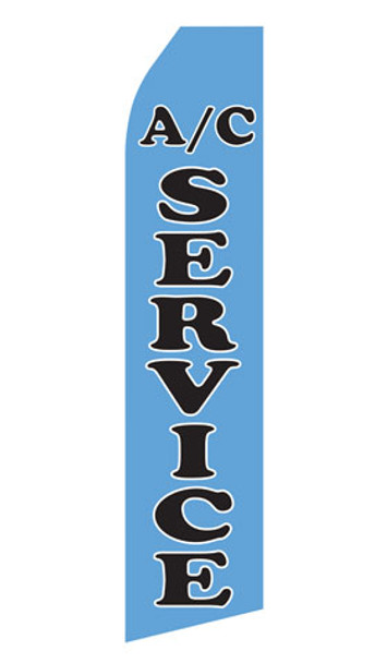 Air Conditioning Service Econo Stock Flag Blue