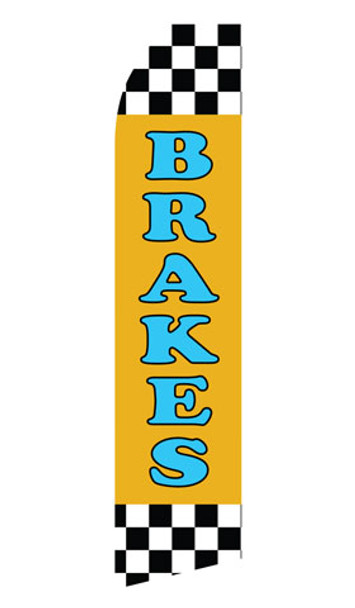 Brakes Service Econo Stock Flag Yellow
