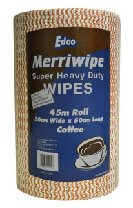 Merriwipe Super Heavy Duty Wipes Rolls Coffee 45M/Roll Each Edgar Merriwipe Super Heavy Duty Wipes Rolls Coffee 45M/Roll Each Edgar