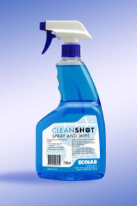 Cleanshot Spray and Wipe 750ML Ea Ecolab Cleanshot Spray and Wipe 750ML Ea Ecolab