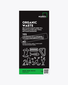 Ecobin Accessories Organic Waste Educational Poster Ecobin Accessories Organic Waste Educational Poster