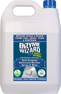 Multi Purpose Bathroom/Kitchen Spray & Wipe 5L Ea Enzyme Wizard Multi Purpose Bathroom/Kitchen Spray & Wipe 5L Ea Enzyme Wizard