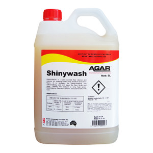 Shinywash Floor Cleaner/Restorer 5L Ea Agar Shinywash Floor Cleaner/Restorer 5L Ea Agar