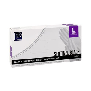 GLOVES BLACK NITRILE NON POWDERED LARGE 100PK GLOVES BLACK NITRILE NON POWDERED LARGE 100PK