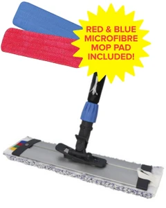 FLAT MOP KIT MICROFIBRE SPRINKLER SPRAY MOP EACH SABCO