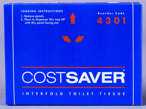 4301 I/fold T/tissue 1ply 72x200/ctn