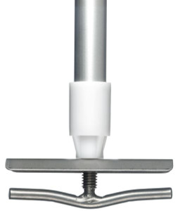 Handle Aluminium 1.35M x 25NN With Hospital Launder Mop Clamp Each Oates