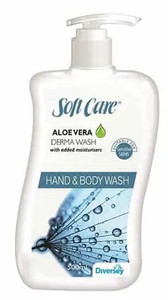 Soft Care Aloe Vera Dermawash Hand & Body Wash 500ML Ea Diversey