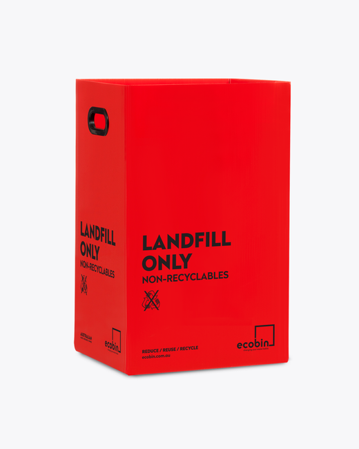 Bin Landfill Red 60L Each Ecobin